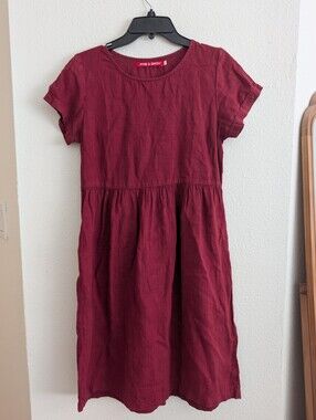 Pyne & Smith midi dress in Garnet Red (Sz Small)